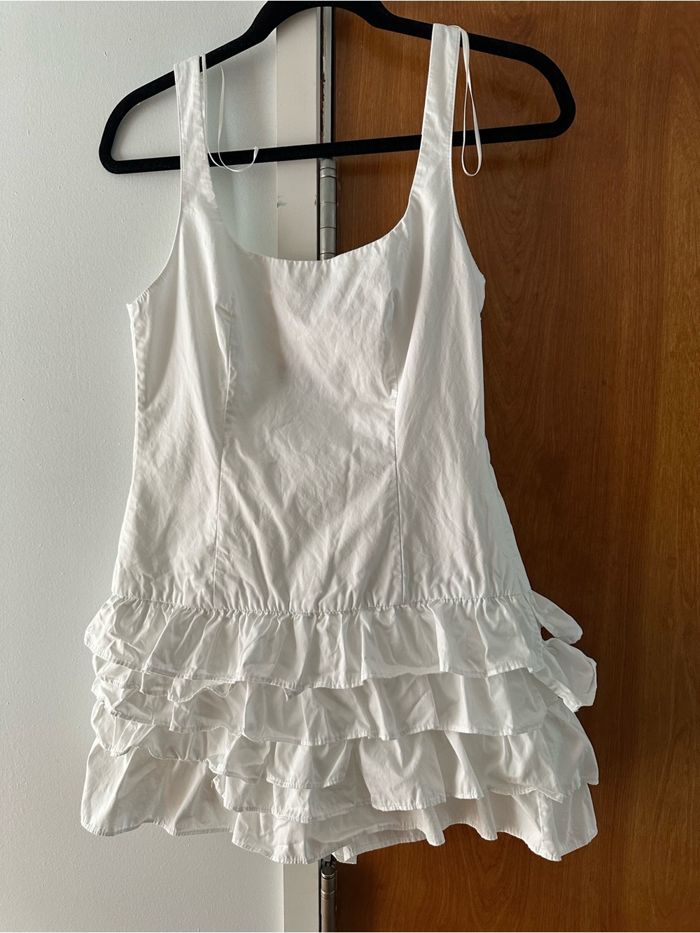 Zara Mini Ruffled Romper White